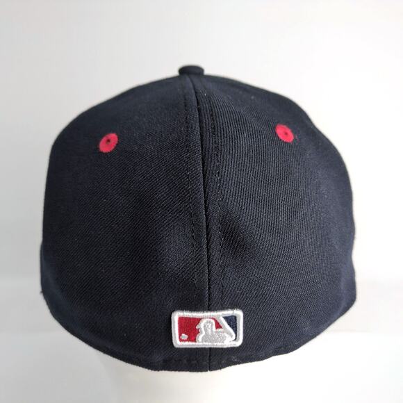 MLB Washington DC Nationals Baseball Hat Ball Cap, Navy Red New Era Sz 7.5 Adult - Picture 4 of 7